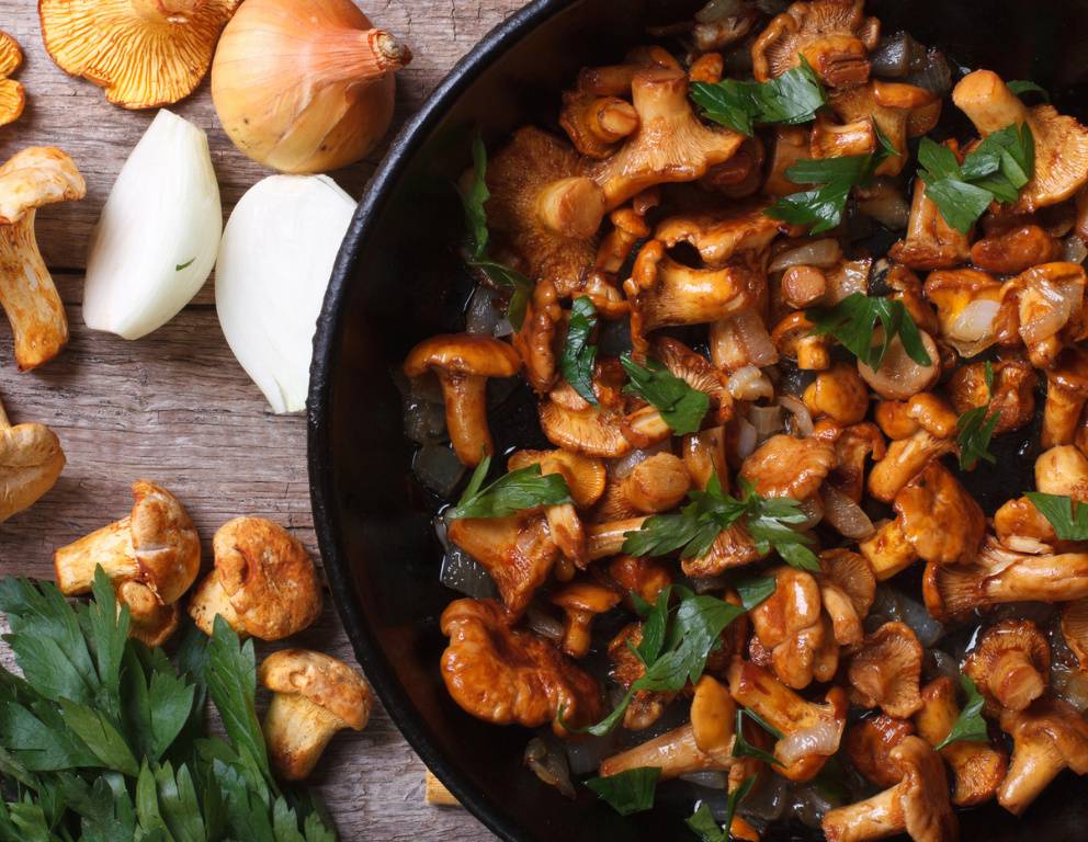 Gebratene Eierschwammerl Gebratene Eierschwammerl