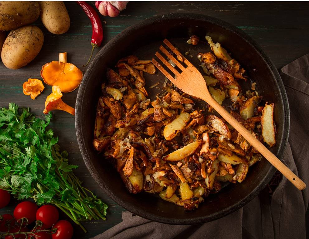 Eierschwammerlgröstl Eierschwammerlgröstl