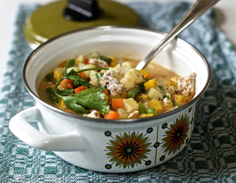Eingebrannte Gemüsesuppe à la Mutti
