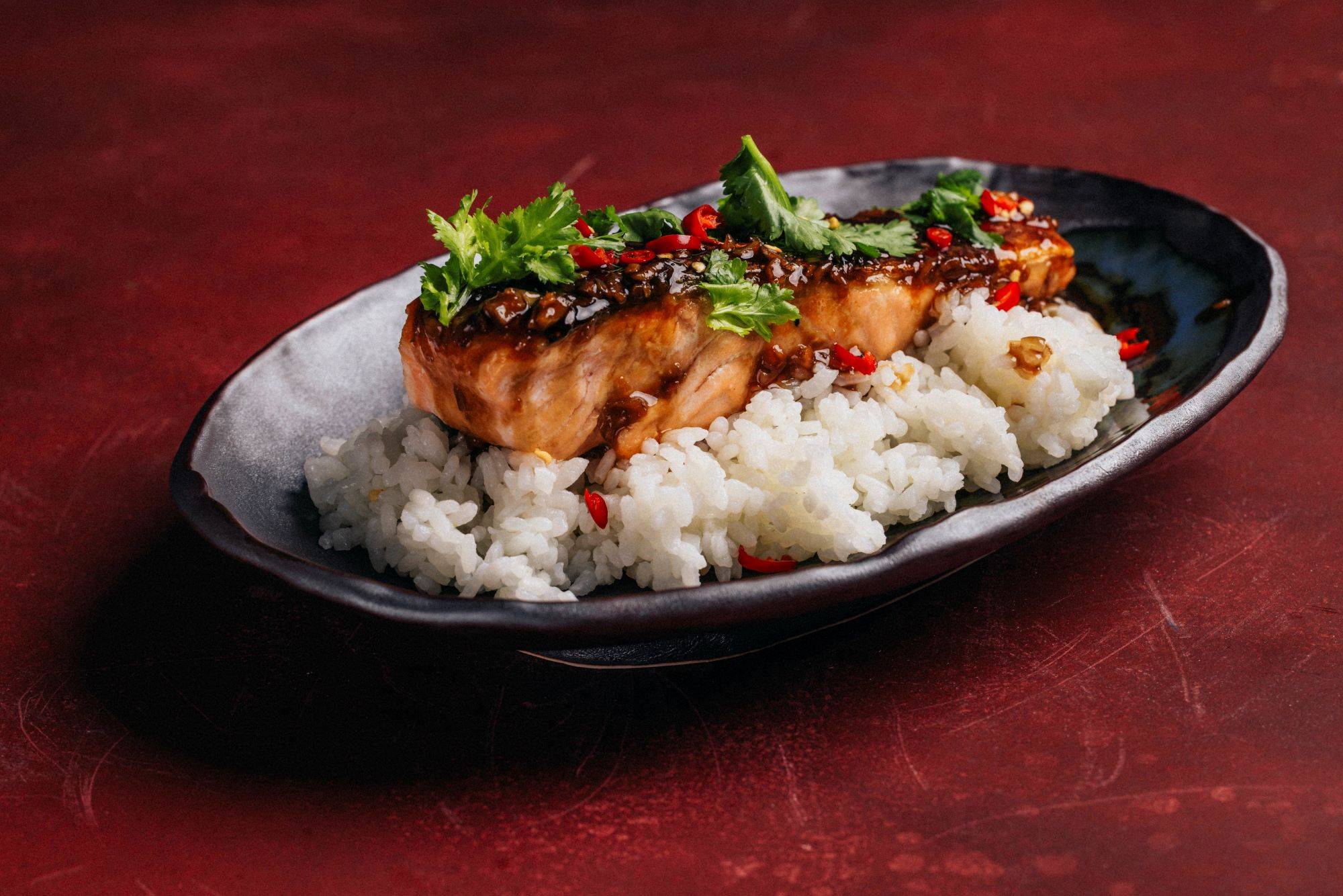 Lachs mit Sticky Sojasauce