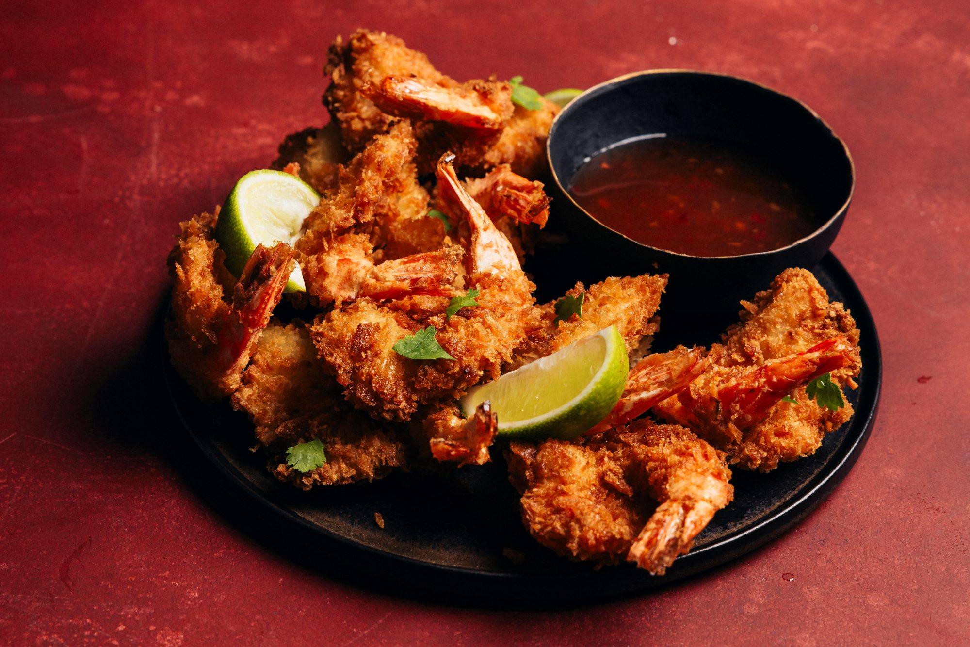 Garnelen in Kokos-Panko Panade