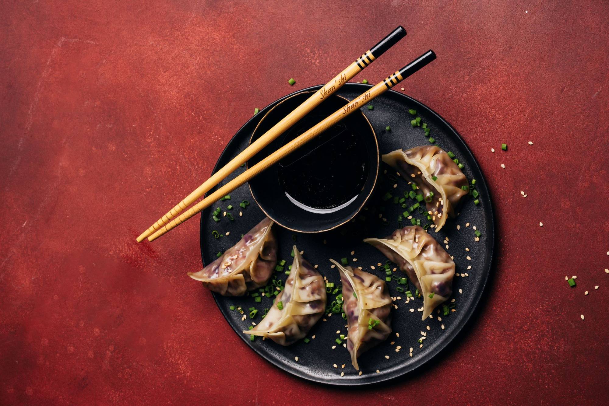 Rotkraut Gyoza (vegan)