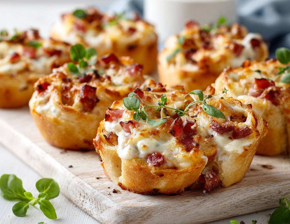 Schinken-Käse-Pizza Brötchen