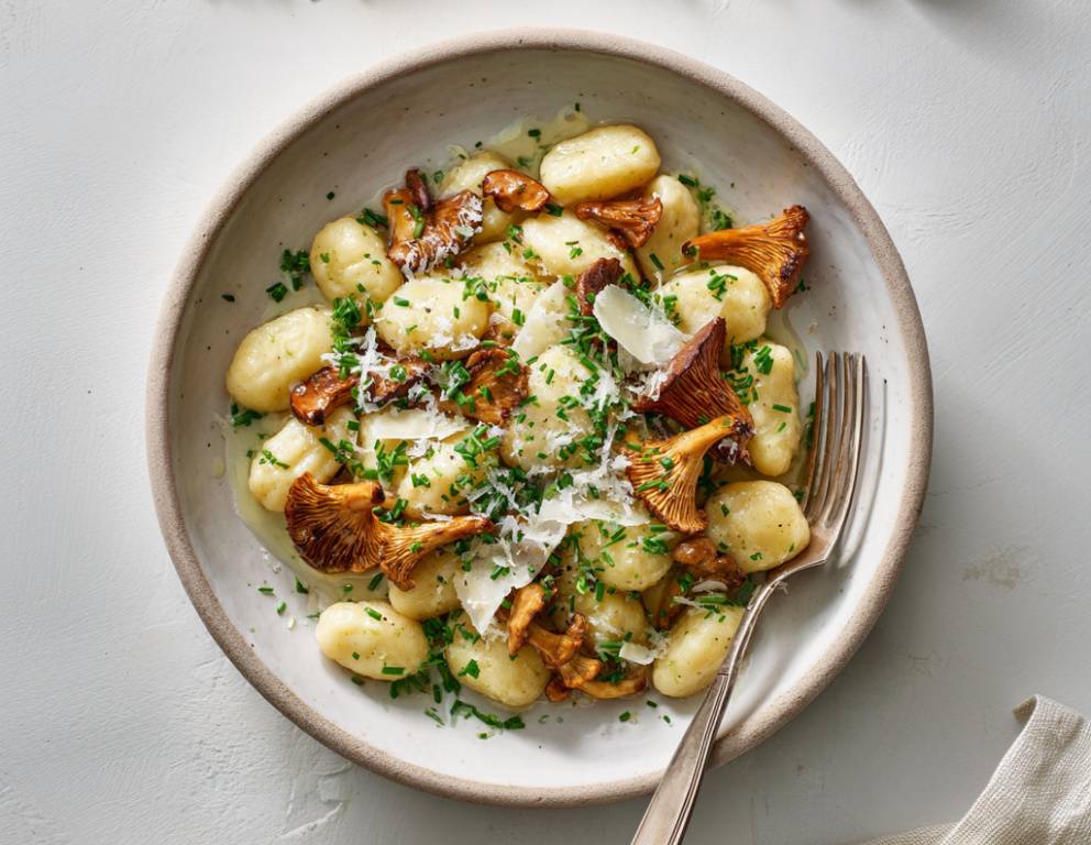 Gnocchi mit Eierschwammerln