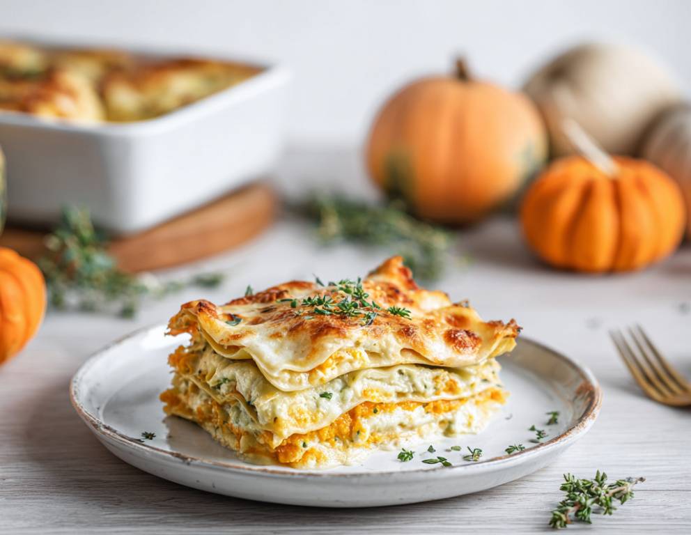 Kürbis Lasagne