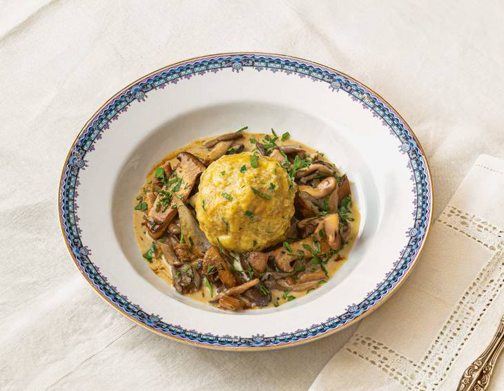 Semmelknödel mit Rahmschwammerl Semmelknödel mit Rahmschwammerl