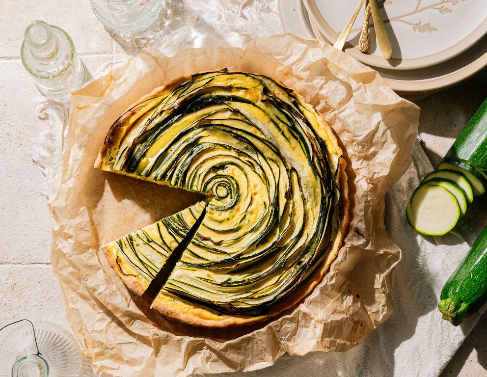 Sommerliche Zucchini Quiche