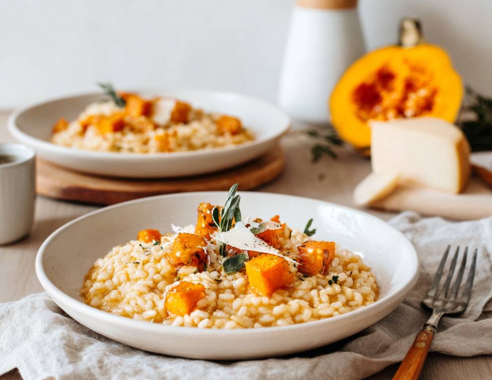 Kürbis-Risotto