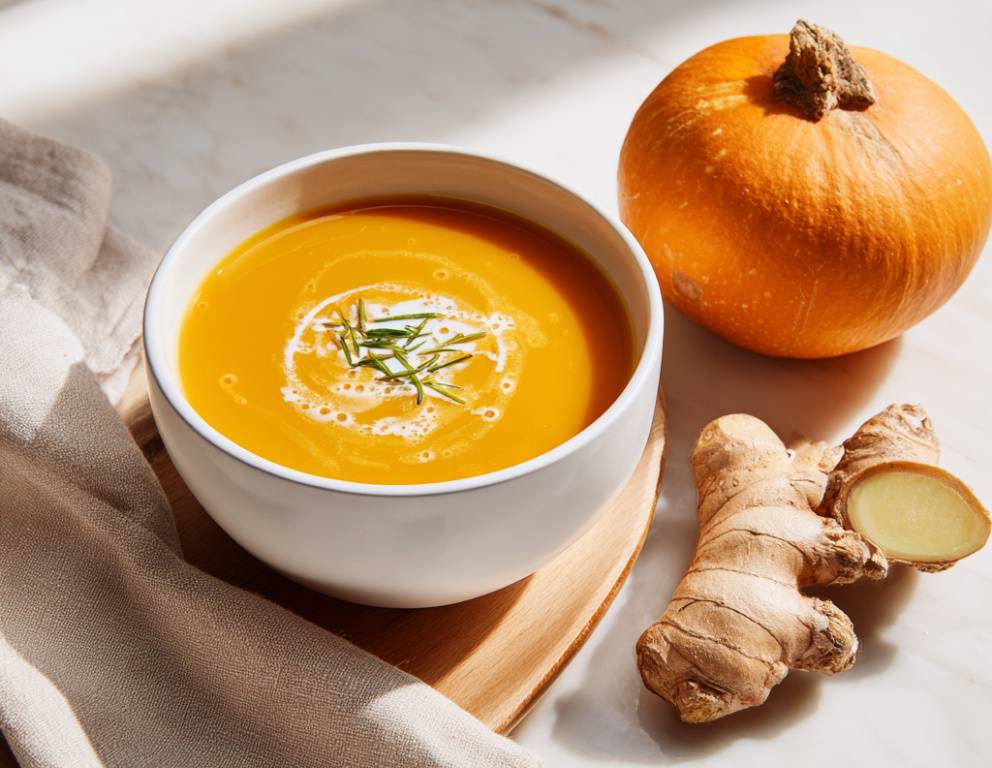 Kürbis-Ingwersuppe
