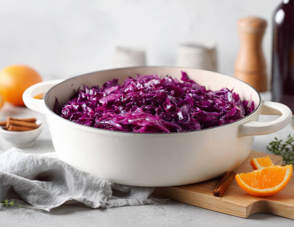 Klassisches Rotkraut mit Orange