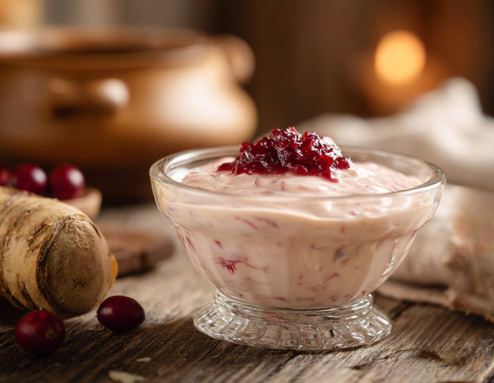 Preiselbeer-Sauerrahm-Sauce