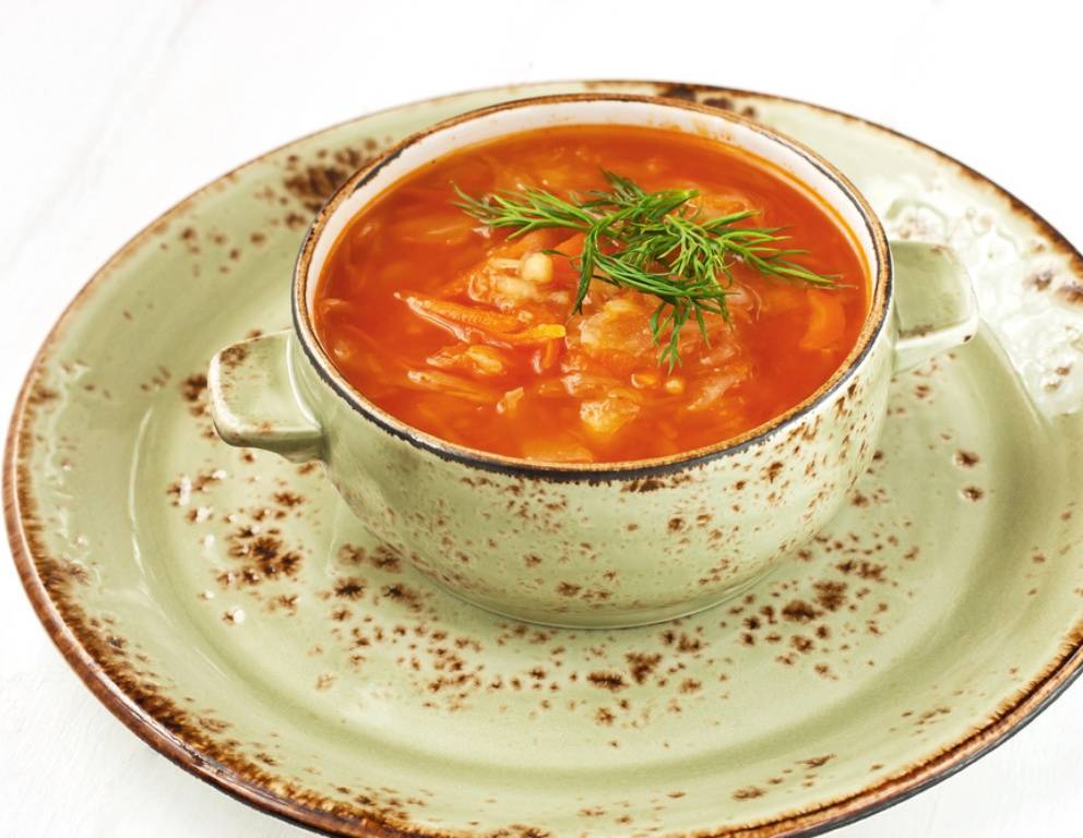 Einfache Krautsuppe