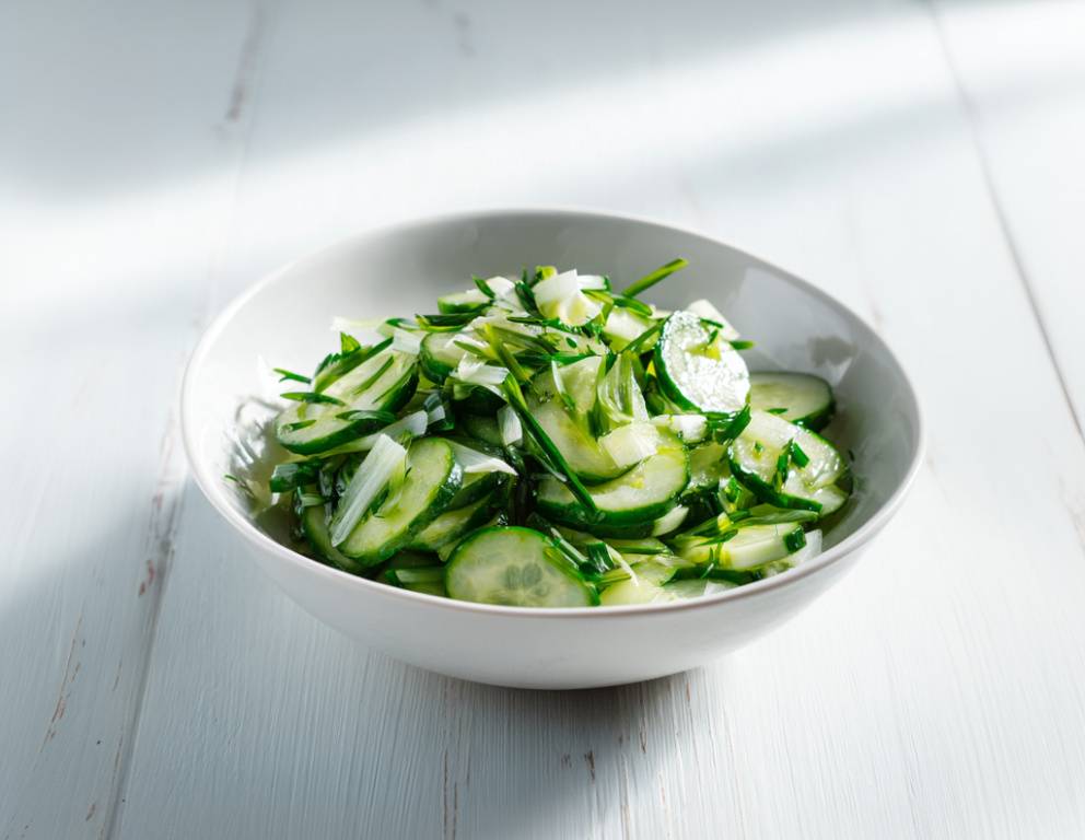 Gurkensalat mit Bärlauch