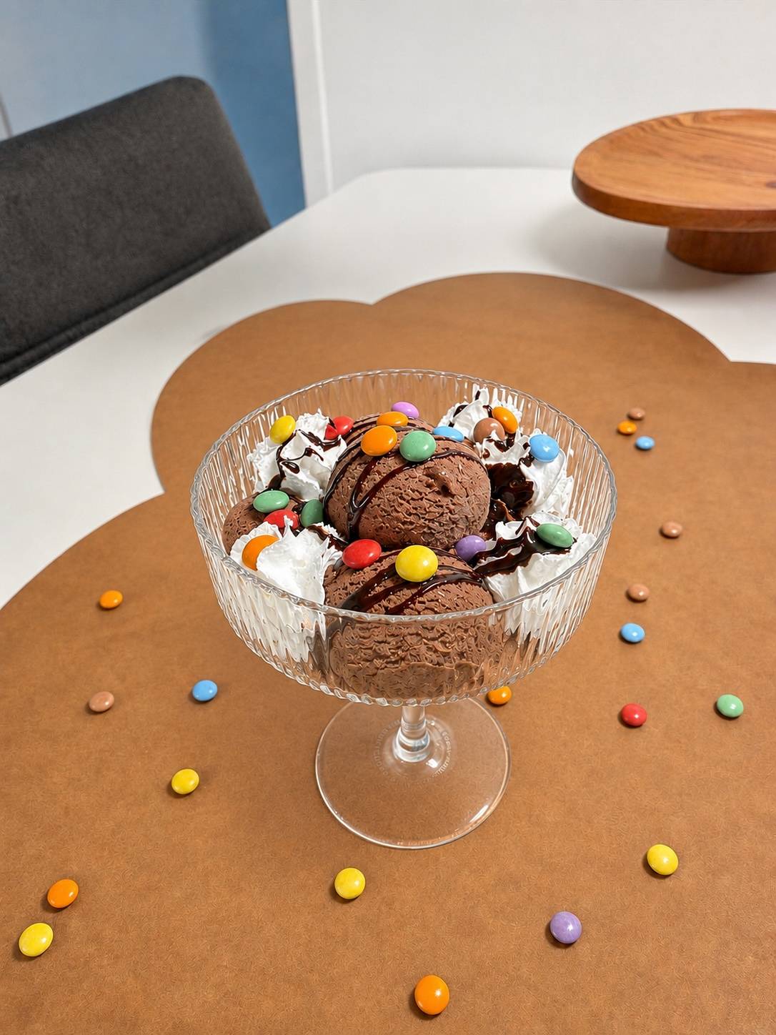 Nesquik Kakao- Eis mit Schokolinsen