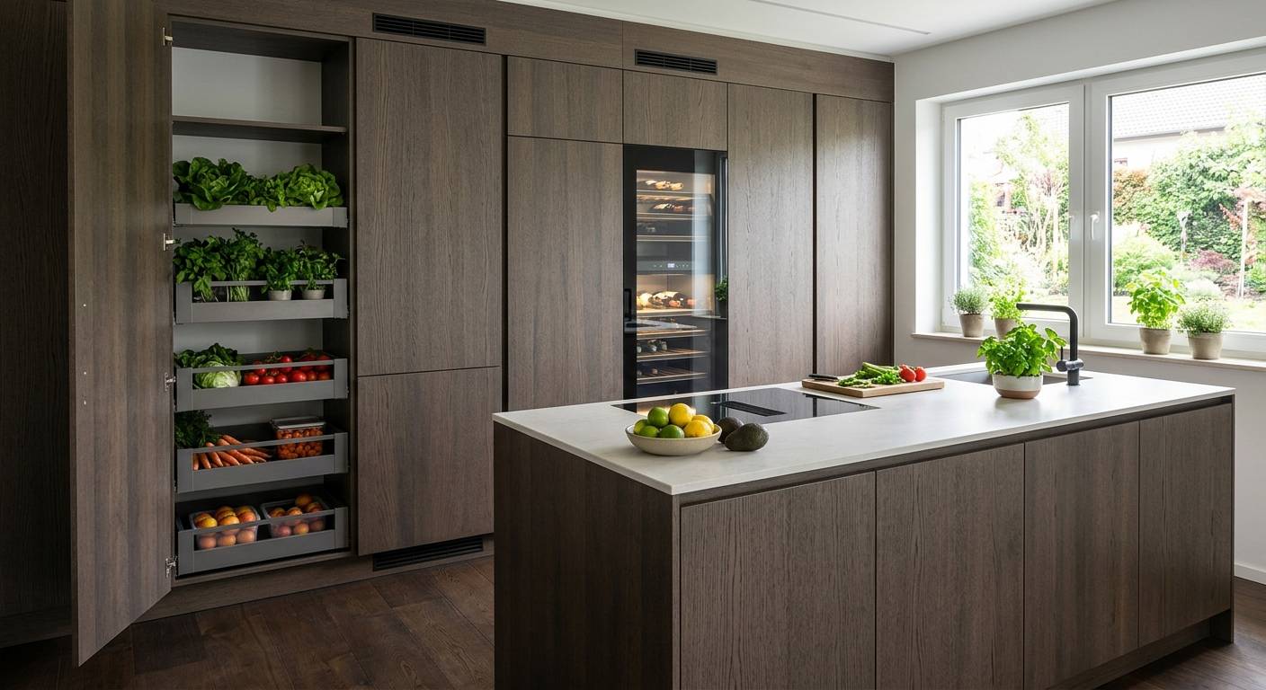 Moderne Küchenplanung: Frische optimal integrieren