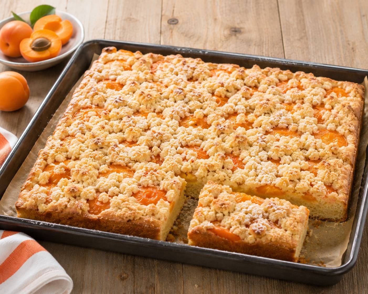 Marillenkuchen mit Streusel