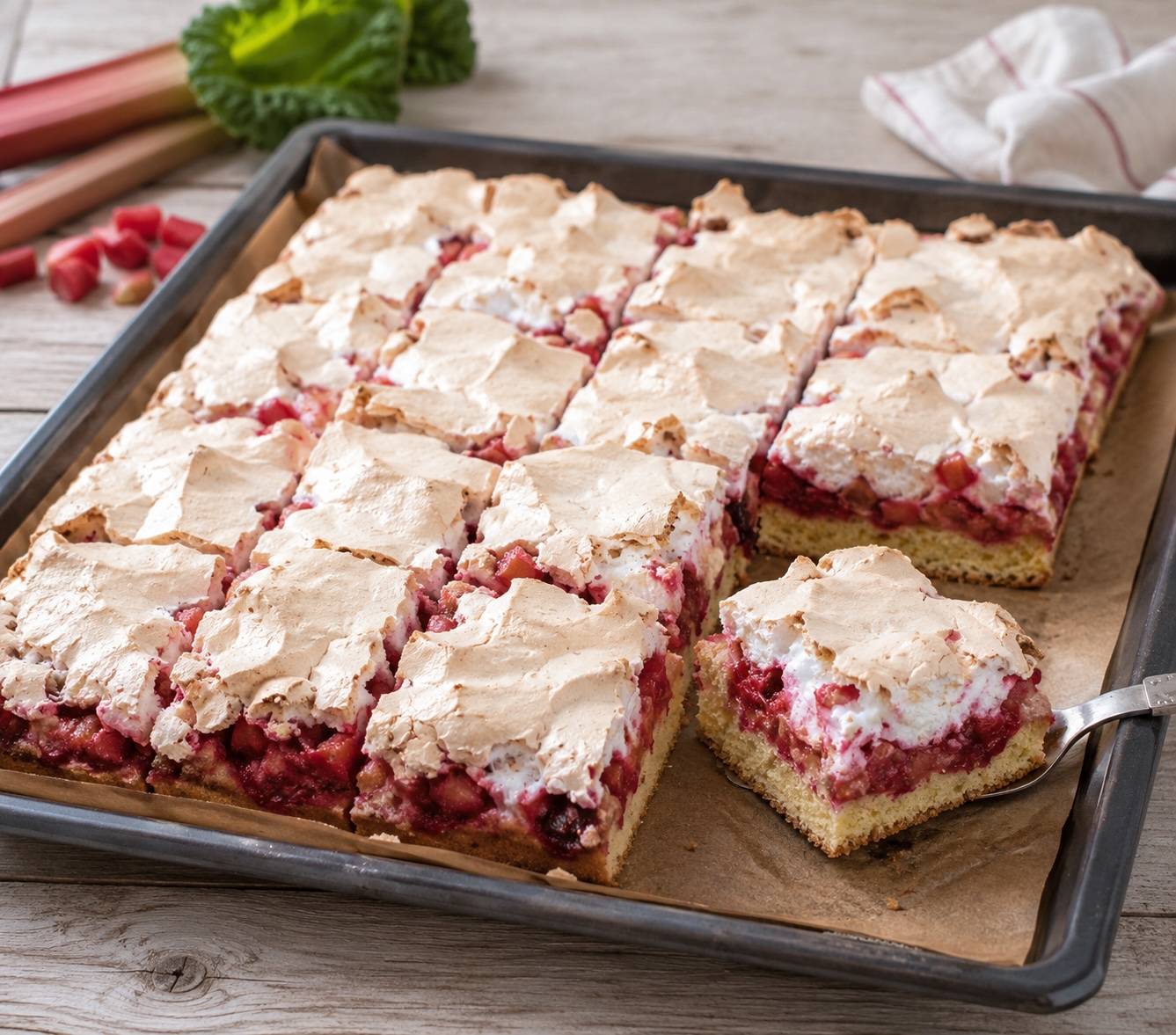 Schneller Ribiselkuchen mit Schneehaube