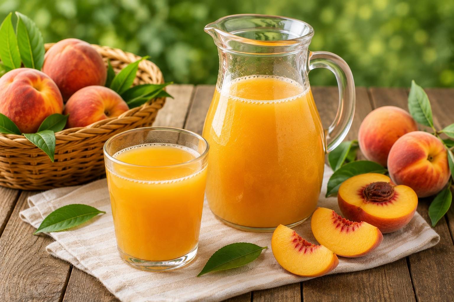 Pfirsichsaft