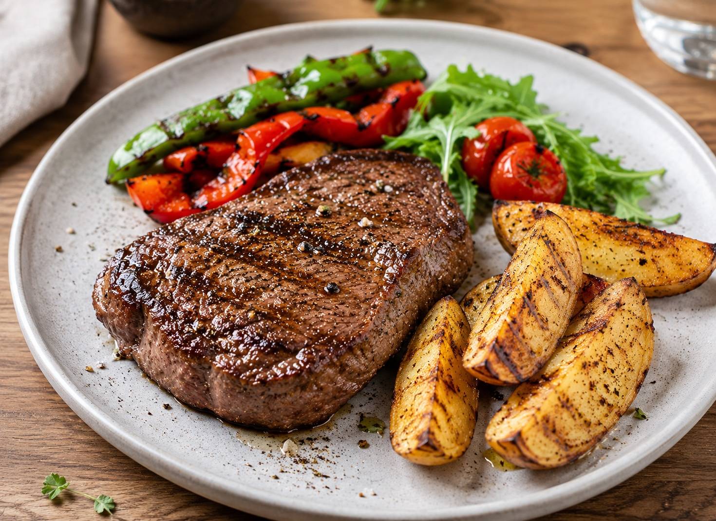 Gegrilltes Beefsteak