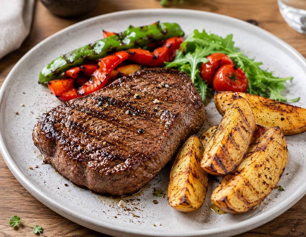 Gegrilltes Beefsteak Gegrilltes Beefsteak