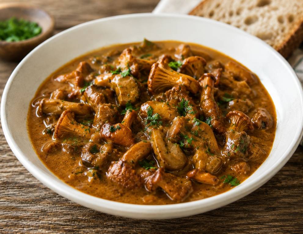 Eierschwammerl Gulasch Eierschwammerl Gulasch