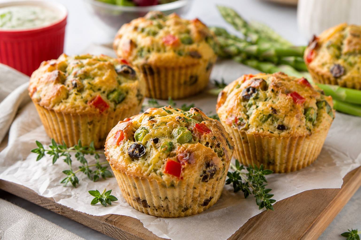 Gemüsemuffins aus der Heißluftfritteuse