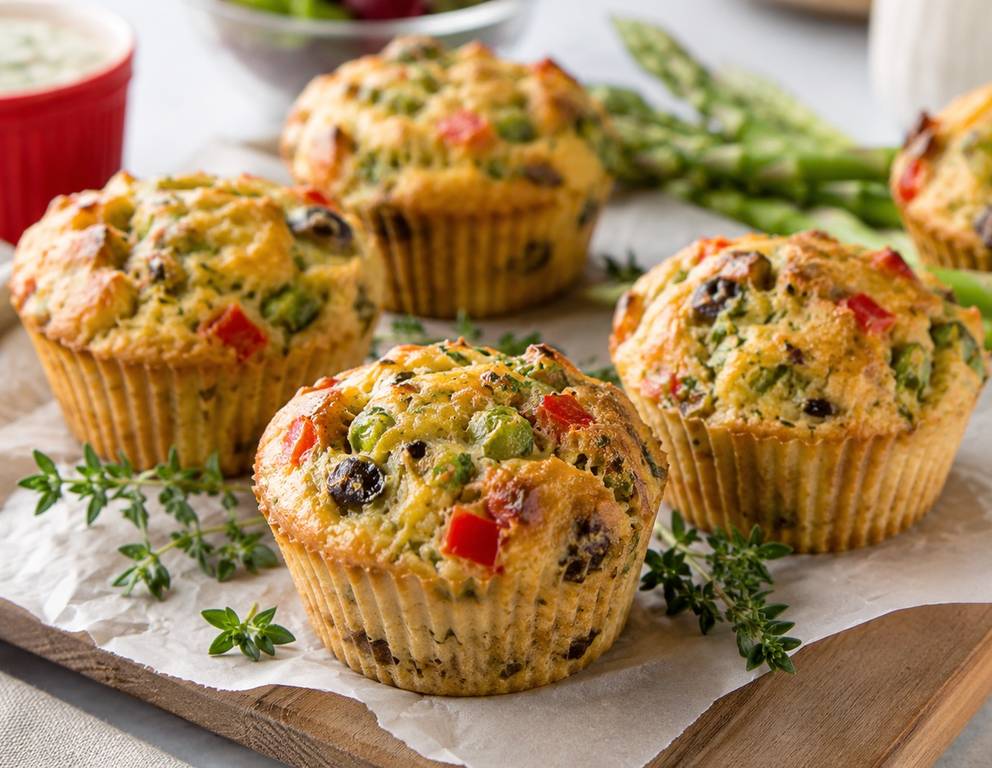 Gemüsemuffins aus der Heißluftfritteuse Gemüsemuffins aus der Heißluftfritteuse