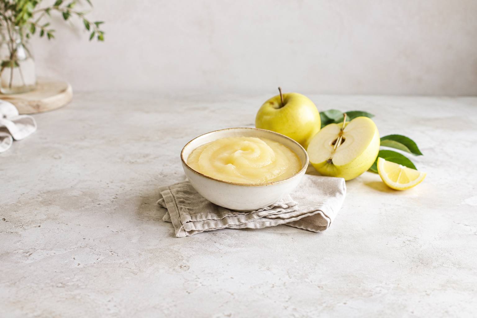 Golden Delicious Apfelmus hell