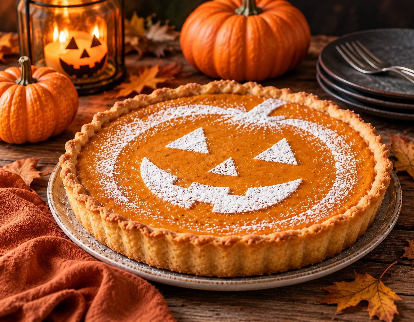 Halloween Kürbiskuchen