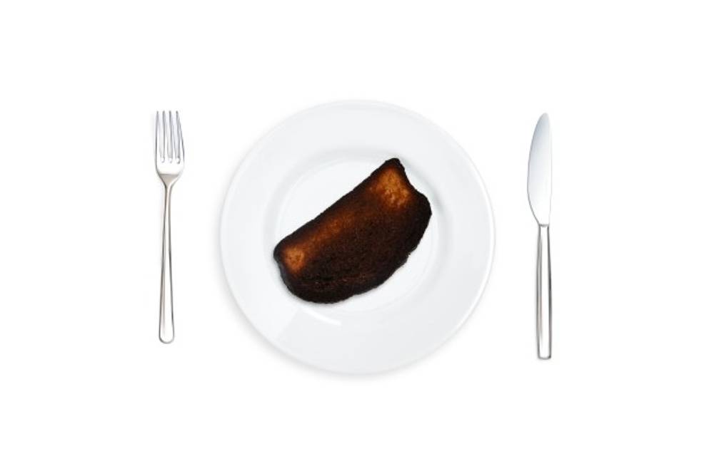 Verbranntes Essen Verbranntes Essen