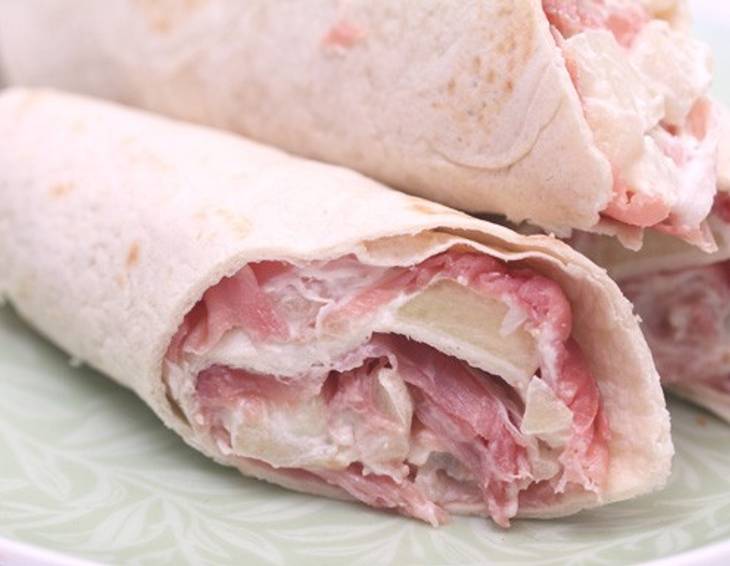 Wraps mit Melone und Prosciutto Wraps mit Melone und Prosciutto