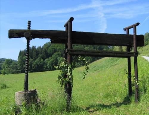 Nähe Gamlitz - Weinpresse