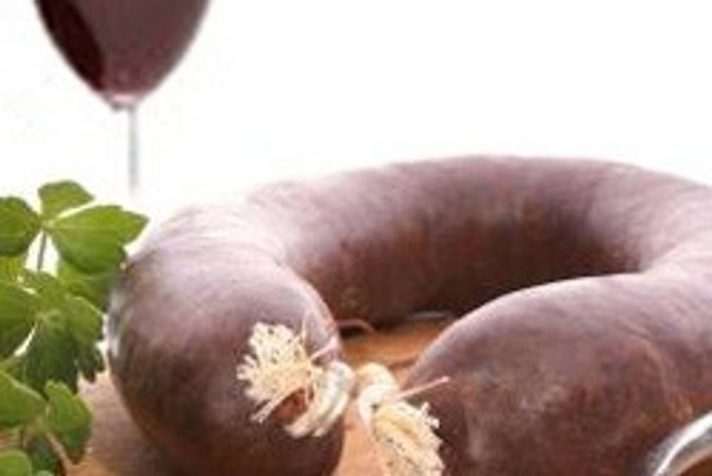Blutwurst und Wein Blutwurst und Wein