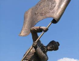 Neckenmarkt - Fahnenschwingerstatue Neckenmarkt - Fahnenschwingerstatue