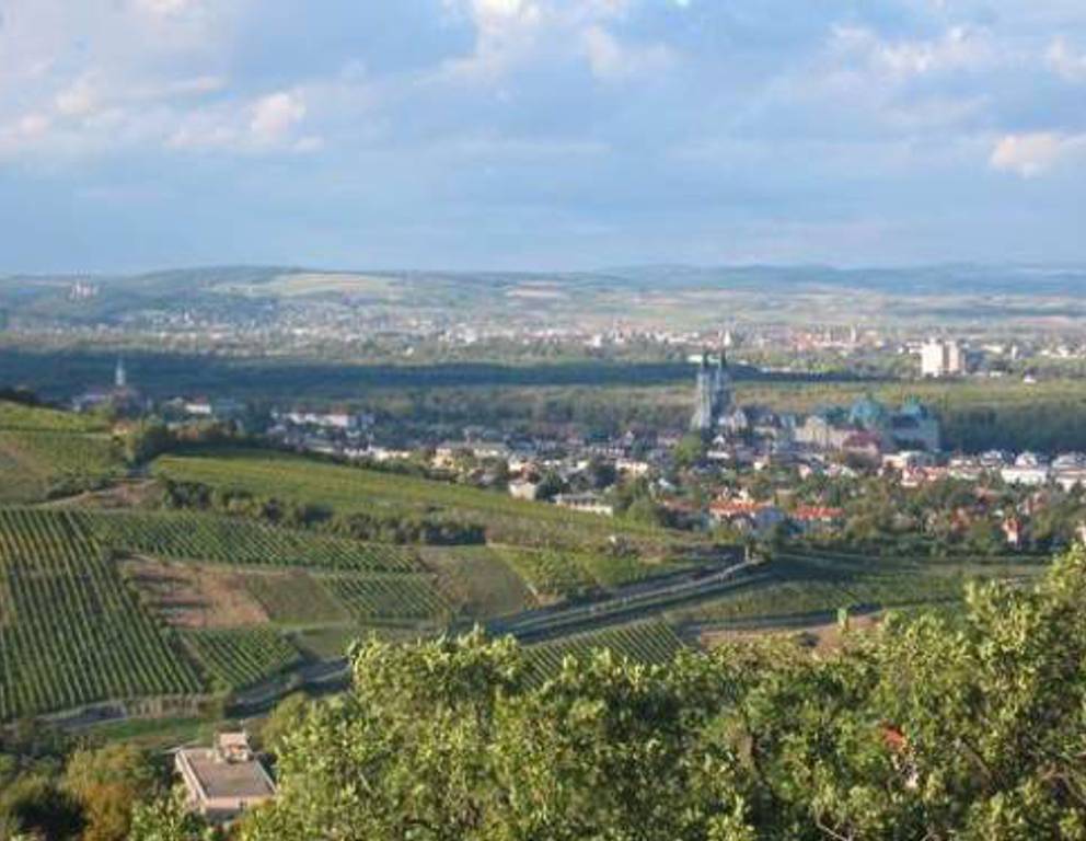 Blick vom Kahlenberg auf Klosterneuburg Blick vom Kahlenberg auf Klosterneuburg