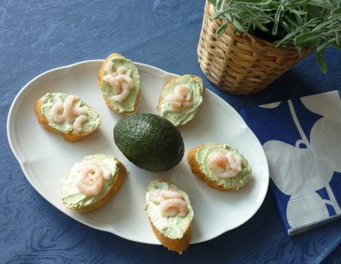 Avocadocreme mit Schrimps