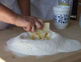 mit der Teigkarte vermischen mit der Teigkarte vermischen