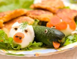 Lachendes Essen