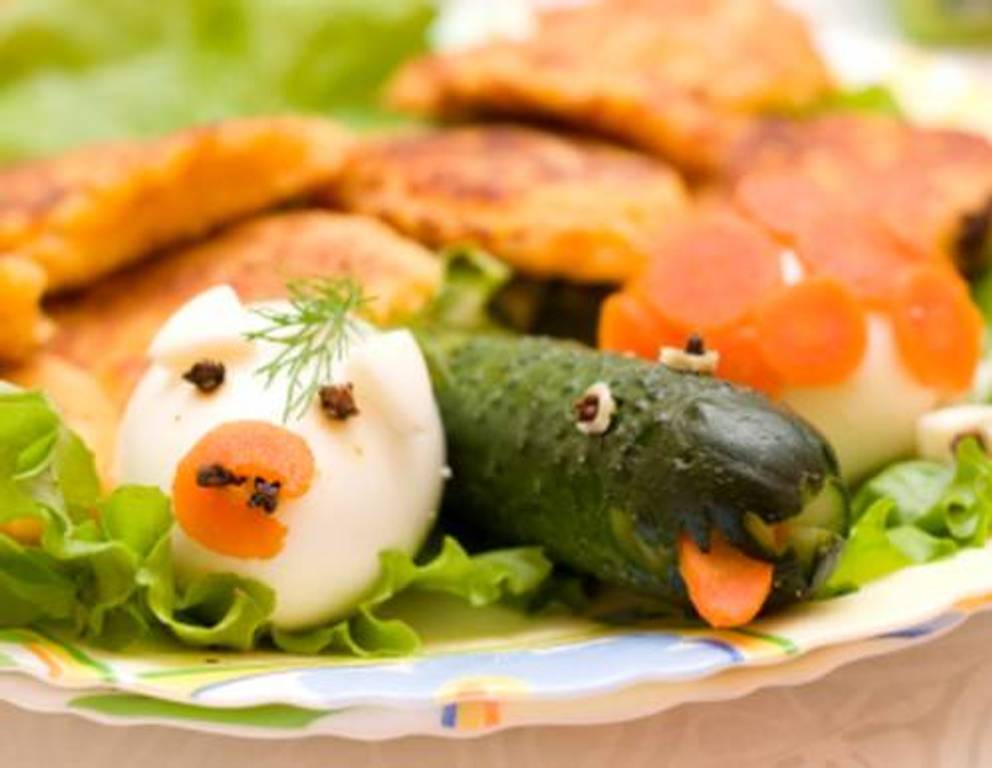 Lachendes Essen