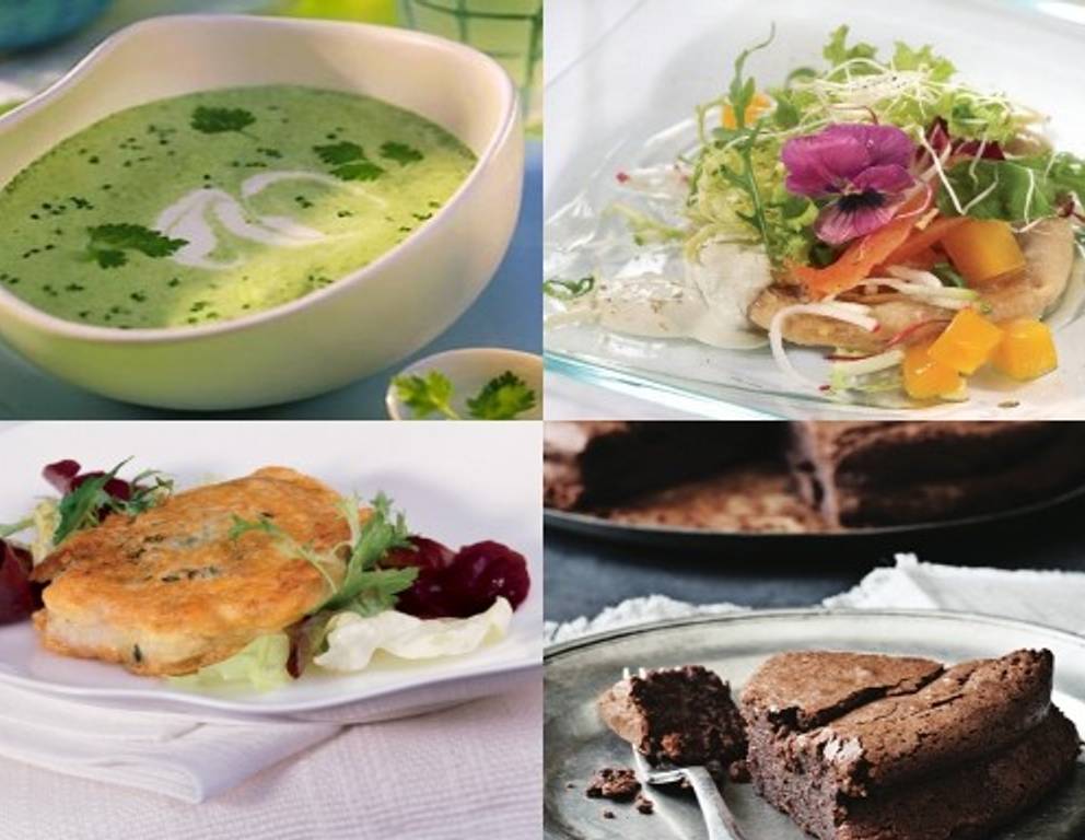 Frühlingsmenü mit frischen Kräutern Frühlingsmenü mit frischen Kräutern