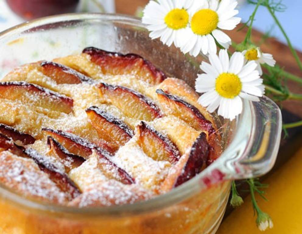 Zwetschkenauflauf mit Stevia Zwetschkenauflauf mit Stevia