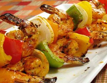 Scharfe Garnelenspieße Scharfe Garnelenspieße