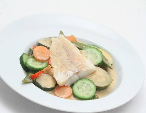 Grünes Curry mit Kabeljau Rezept