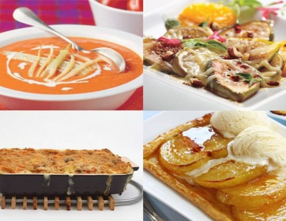 Vegetarisches Wintermenü mit Maroni und Feigen Vegetarisches Wintermenü mit Maroni und Feigen