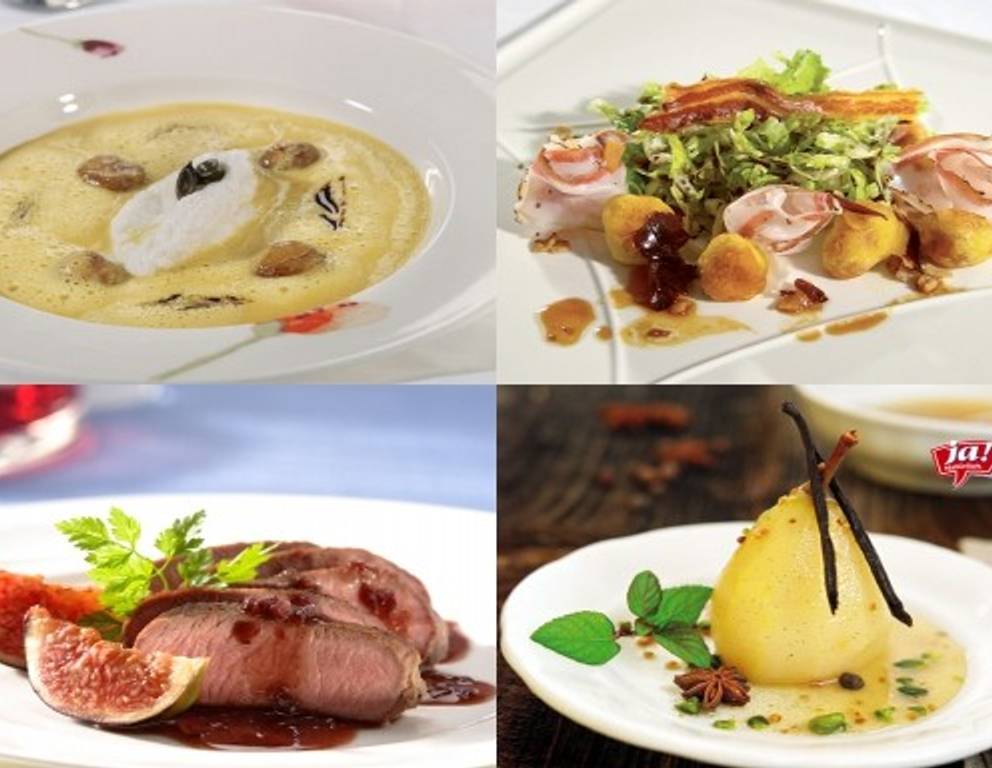 Herbstliches Menü mit Maroni und Lamm Herbstliches Menü mit Maroni und Lamm