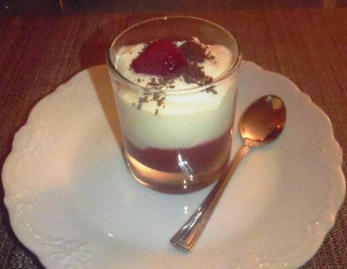 Grießflammeri im Glas