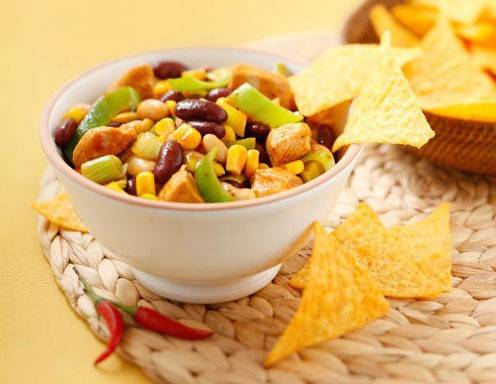 Feuriges Putenchili mit Bohnen und Mais Rezept - ichkoche.ch Feuriges Putenchili mit Bohnen und Mais Rezept - ichkoche.ch