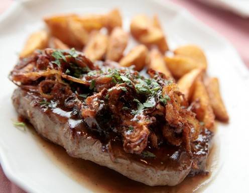 Entrecôte mit Sauce Bordelaise