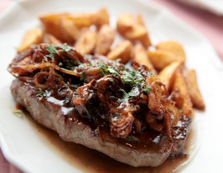 Entrecôte mit Sauce Bordelaise