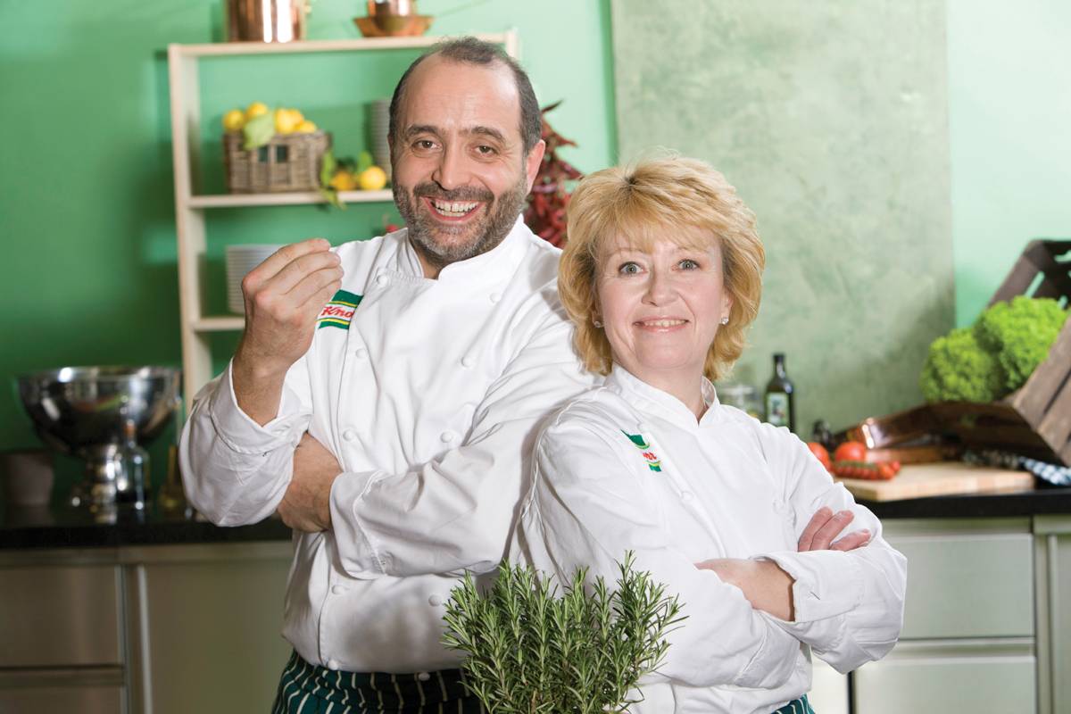 Knorr Chefkoch Luigi Carola und Elisabeth Struz